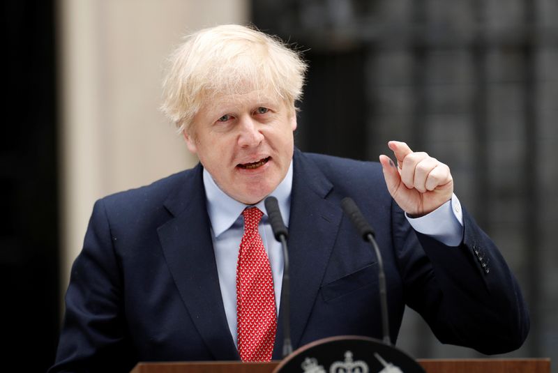 &copy; Reuters. Britain&apos;s Prime Minister Boris Johnson to return to work on Monday