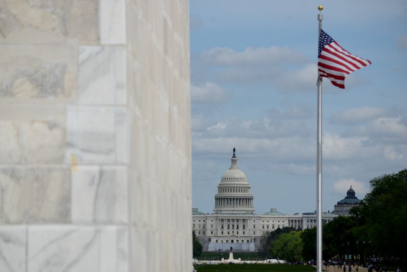 &copy; Reuters. FILE PHOTO: The U.S. Capitol is seen from the Washington Monument in Washington