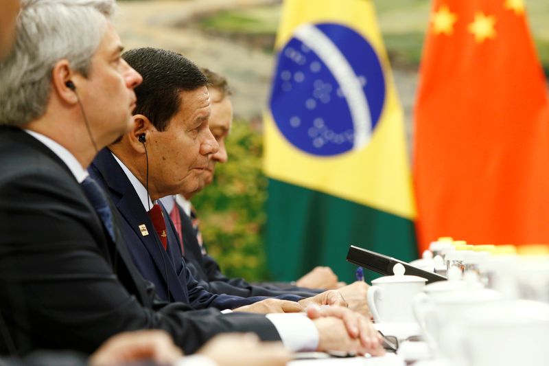 © Reuters. Vice-presidente Hamilton Mourão durante visita à China, no ano passado