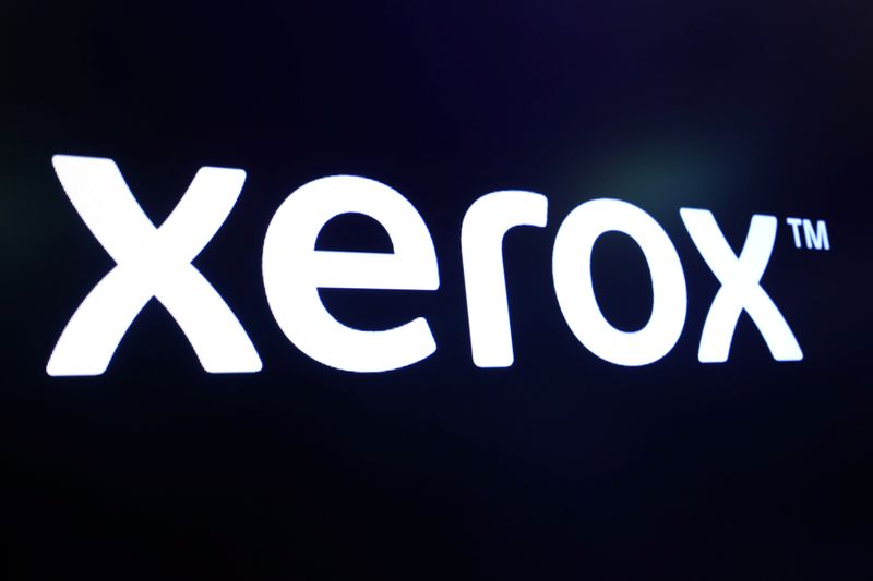 &copy; Reuters. Логотип Xerox в Нью-Йорке