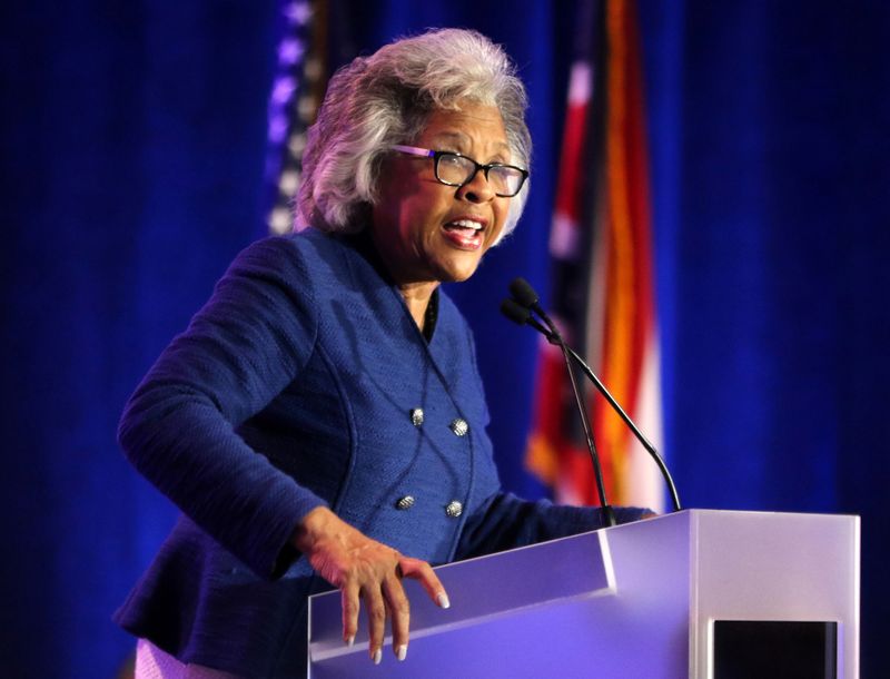 &copy; Reuters. United States Representative Joyce Beatty speaks at his election night party in Columbus