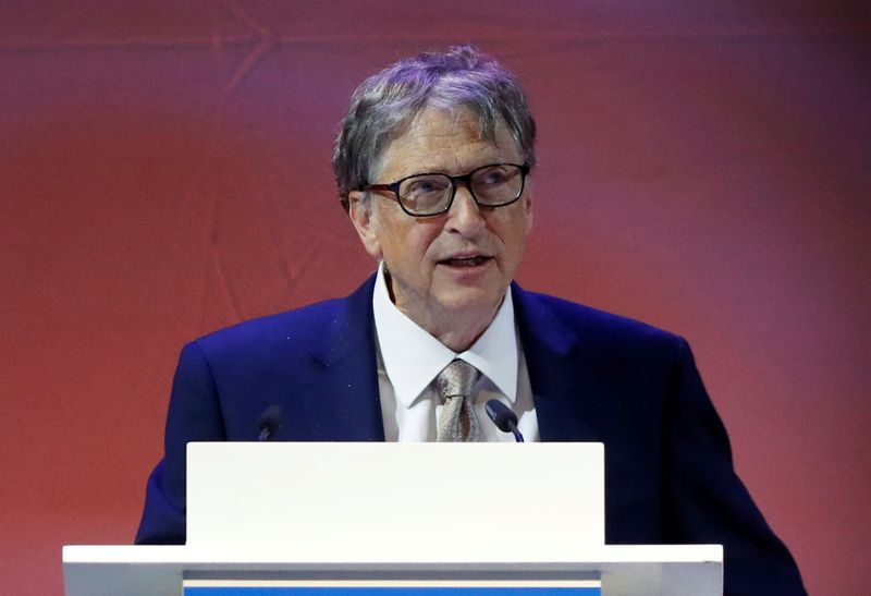&copy; Reuters. Microsoft Founder Bill Gates attends the 10th World Health Summit 2018 event in Berlin