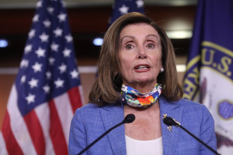 &copy; Reuters. U.S. House Speaker Nancy Pelosi briefs reporters during weekly news conference on Capitol Hill in Washington