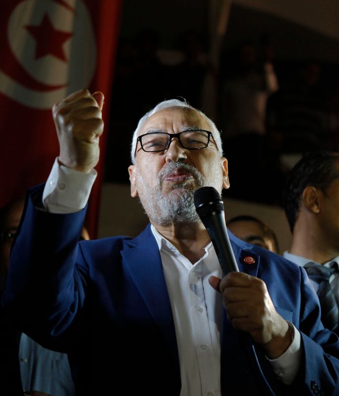 &copy; Reuters. أحزاب تونسية تسعى لسحب الثقة من رئيس البرلمان راشد الغنوشي