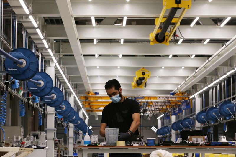 &copy; Reuters. A worker is seen at the Strata Manufacturing facility, in Al Ain