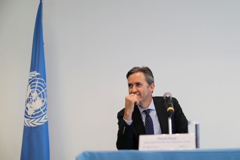 &copy; Reuters. FILE PHOTO: David Kaye, UN Special Rapporteur for Freedom of Expression of the Inter-American Commission on Human Rights, attends a news conference in Mexico City