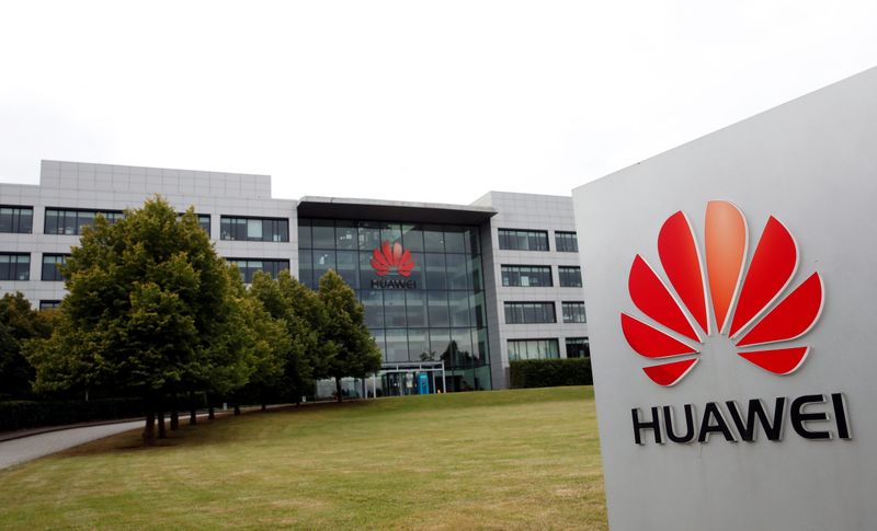 &copy; Reuters. Prédio da Huawei em Reading, no Reino Unido