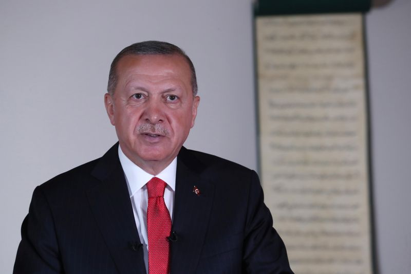 &copy; Reuters. رئاسة تركيا: أردوغان وترامب يتفقان على العمل عن كثب في ليبيا لضمان استقرار دائم