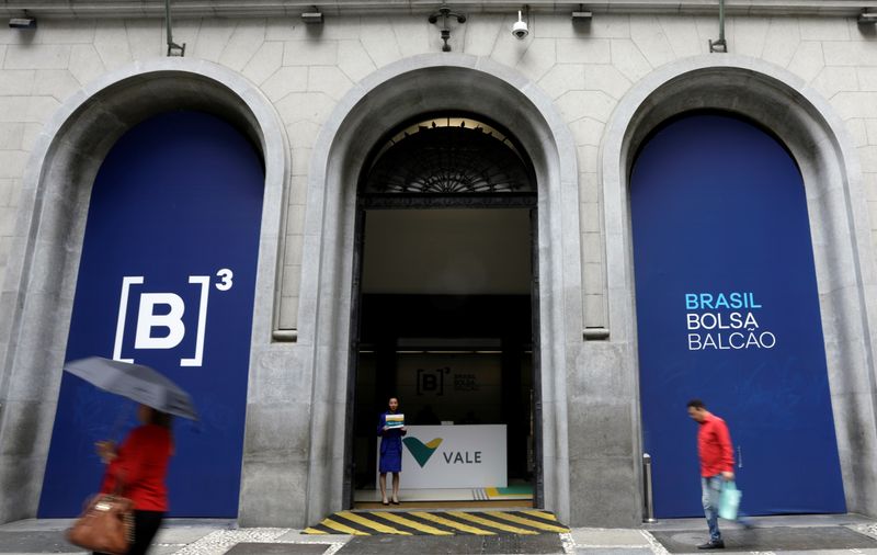 &copy; Reuters. Logo da Vale na entrada da B3, a bolsa de valores de São Paulo
