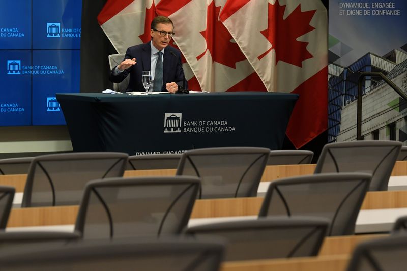 © Reuters. Bank of Canada Governor Tiff Macklem holds a news conference at the Bank of Canada in Ottawa