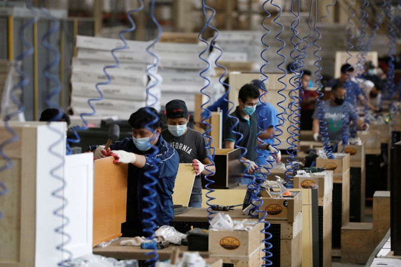 © Reuters. FILE PHOTO: CNC Cabinetry in South Plainfield, New Jersey