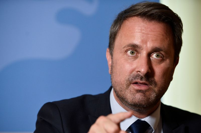 &copy; Reuters. Luxembourg Prime Minister Xavier Bettel speaks to Reuters ahead of a special summit of European Union leaders, in Brussels