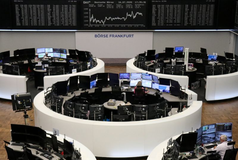 &copy; Reuters. The German share price index DAX graph is pictured at the stock exchange in Frankfurt