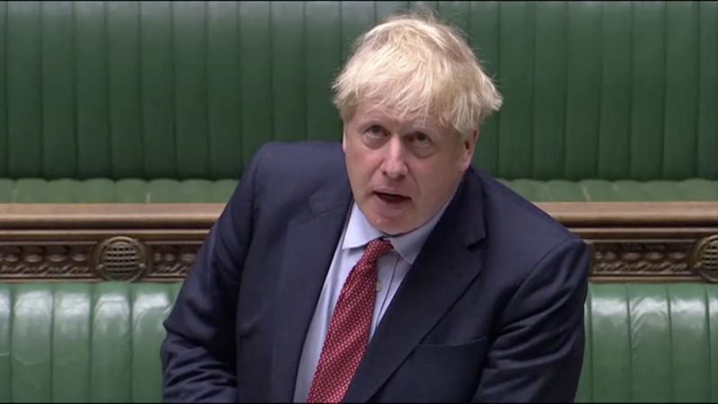 &copy; Reuters. Primeiro-ministro britânico, Boris Johnson, durante sessão do Parlamento em Londres