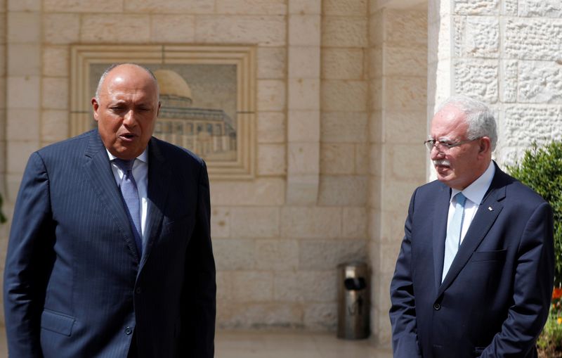 &copy; Reuters. وزير خارجية مصر يجدد موقف بلاده الرافض لضم إسرائيل أجزاء من الضفة الغربية