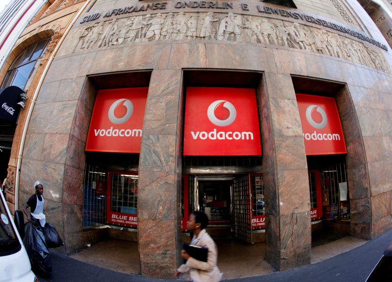 &copy; Reuters. A branch of South African mobile communications provider Vodacom in Cape Town