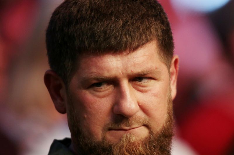 &copy; Reuters. Глава Чечни Рамзан Кадыров на соревновании по смешанным единоборствам UFC 242
