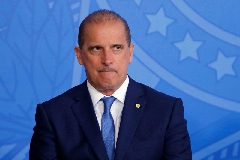 &copy; Reuters. Brazil&apos;s Chief of Staff Minister Onyx Lorenzoni attends a ceremony at the Planalto Palace in Brasilia