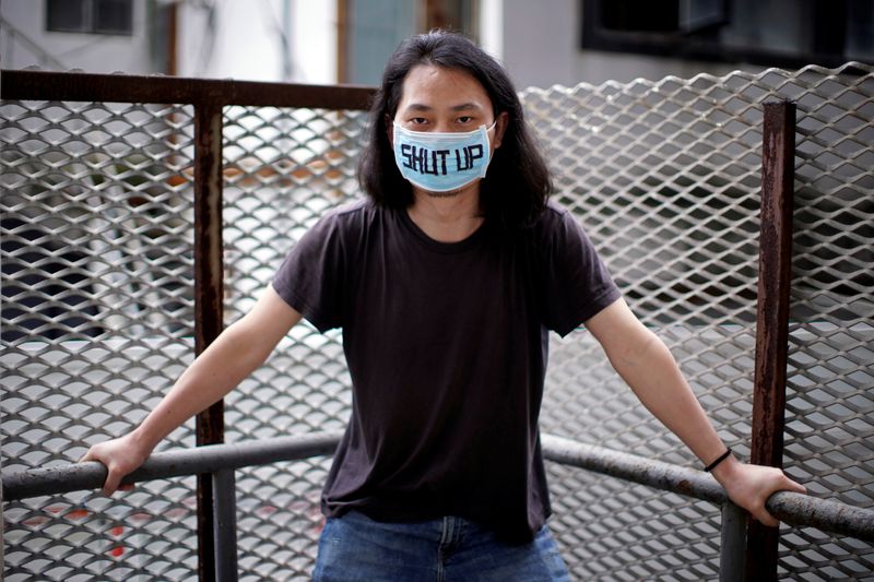 &copy; Reuters. 中国で1カ月沈黙するパフォーマンスアート、コロナ下の検閲に抗議