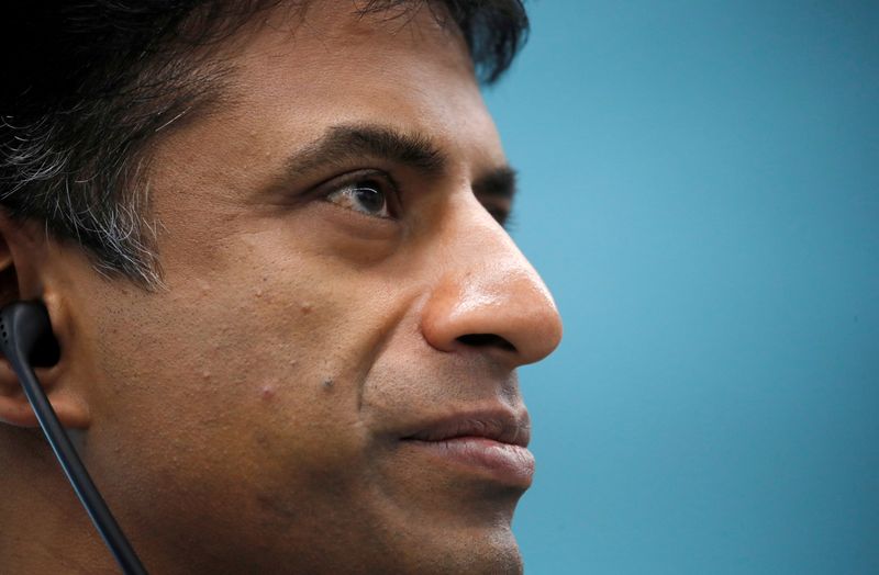 © Reuters. FILE PHOTO: CEO Narasimhan of Novartis attends opening ceremony of new factory in Stein