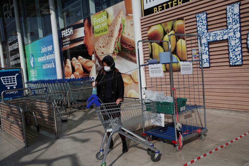 Britain's grocery sales growth slows as lockdown eased
