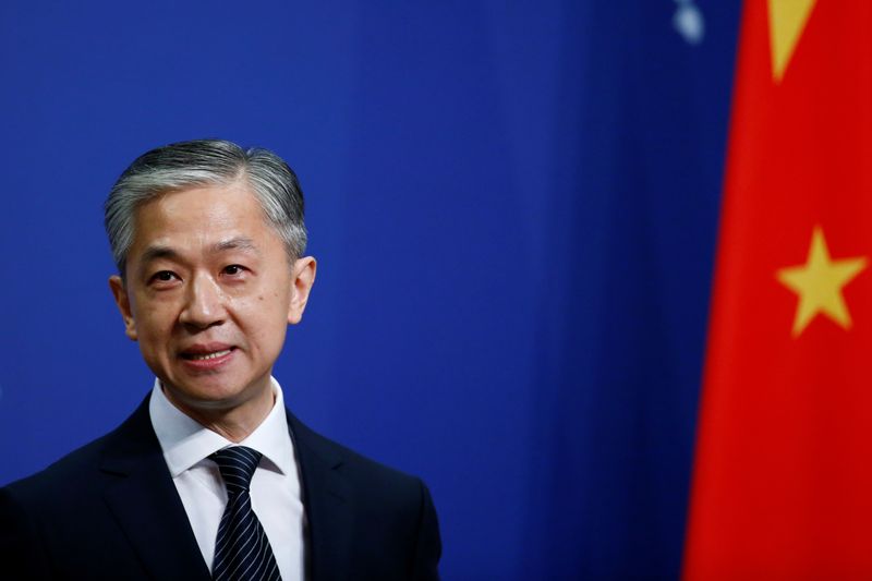 &copy; Reuters. Porta-voz do Ministério das Relações Exteriores da China Wang Wenbin em Pequim