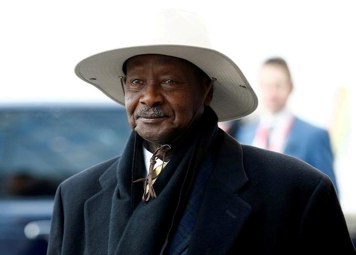 &copy; Reuters. موسيفيني يسعى لإعادة انتخابه رئيسا لأوغندا لتمديد حكمه