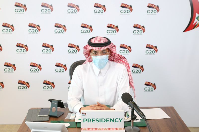 &copy; Reuters. وزير المالية السعودي: لم يتم اتخاذ قرار نهائي بشأن كيفية عقد قمة مجموعة العشرين