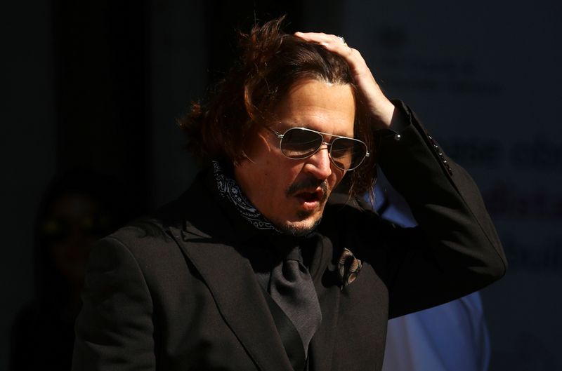 &copy; Reuters. El actor Johnny Depp en el Tribunal Superior de Londres