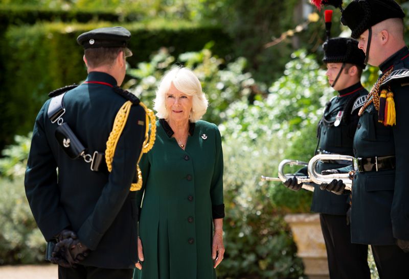© Reuters. Britain's Camilla becomes Colonel-in-Chief for the Rifles at Highgrove House