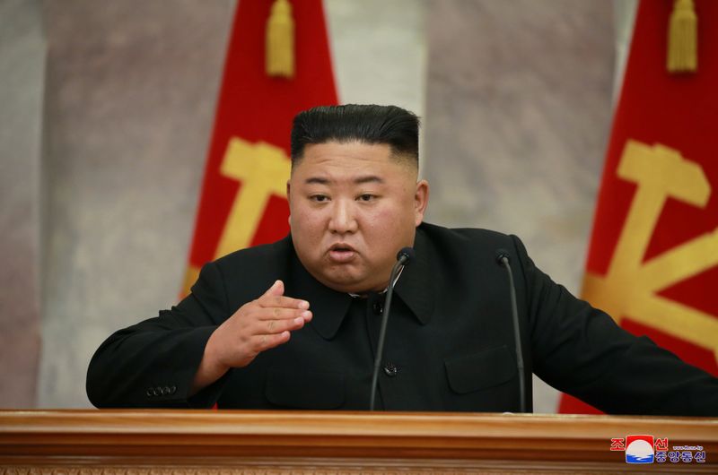 &copy; Reuters. North Korean leader Kim Jong Un guides a meeting of the Seventh Central Military Commission of the Workers&apos; Party of Korea