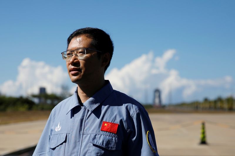 &copy; Reuters. Liu Tongjie talks to the media before the launch of Tianwen-1 Mars exploration mission by Long March 5 Y-4 rocket, at Wenchang Space Launch Center