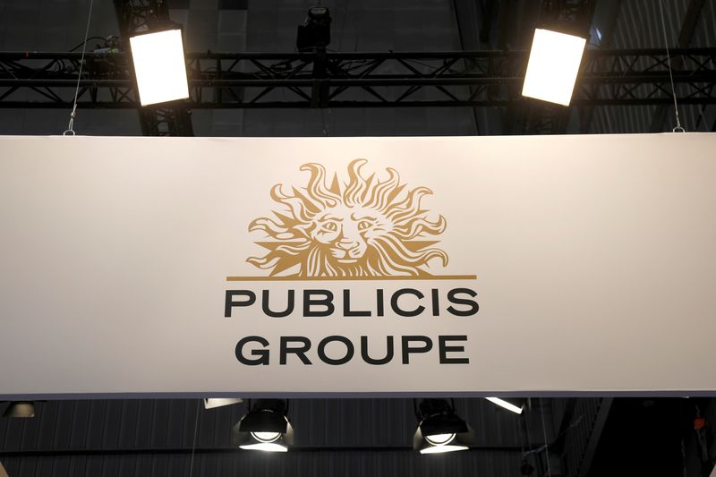 &copy; Reuters. FILE PHOTO: Logo of Publicis is seen at VivaTech fair in Paris