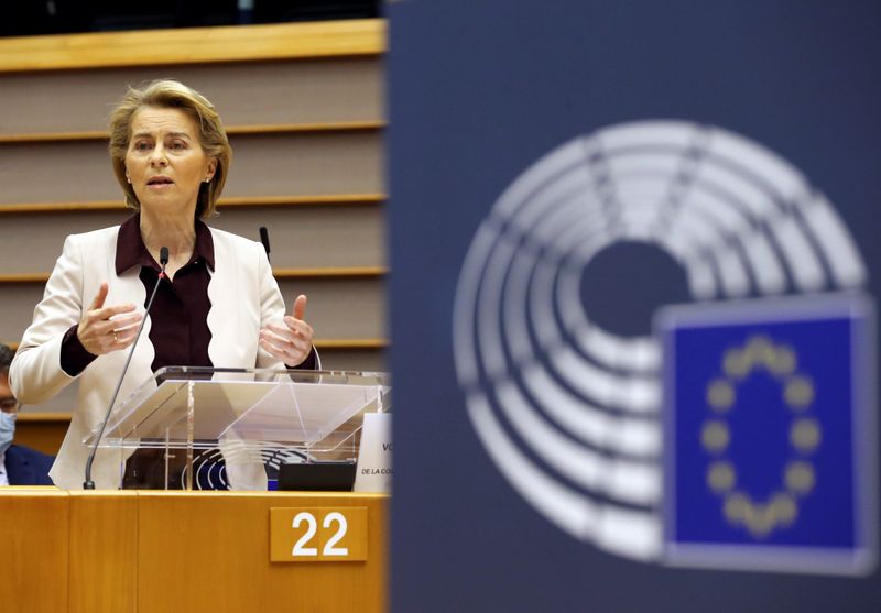 &copy; Reuters. Chefe da Comissão Europeia, Ursula von der Leyen