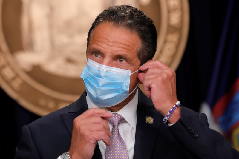 &copy; Reuters. New York Governor Andrew Cuomo holds daily briefing following the outbreak of the coronavirus disease (COVID-19) in New York