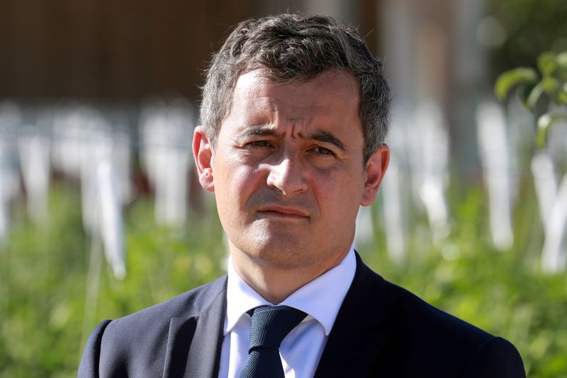 &copy; Reuters. FRANCE: A NICE, DARMANIN PROMET DE &quot;FAIRE PLIER&quot; LES DÉLINQUANTS