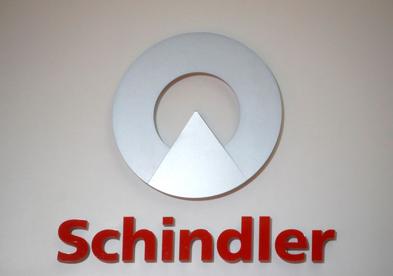 &copy; Reuters. FILE PHOTO: Logo of Swiss elevator maker Schindler is seen in Zurich