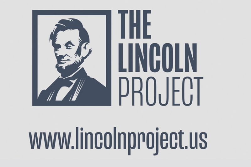 © Reuters. A logo for The Lincoln Project, funded by wealthy conservative donors who are opposed to the re-election of U.S. President Donald Trump