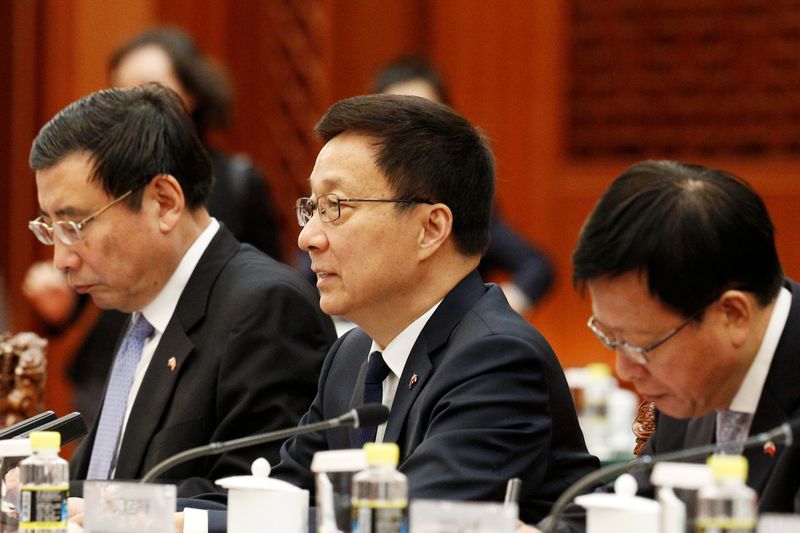 &copy; Reuters. Vice-primeiro-ministro da China, Han Zheng