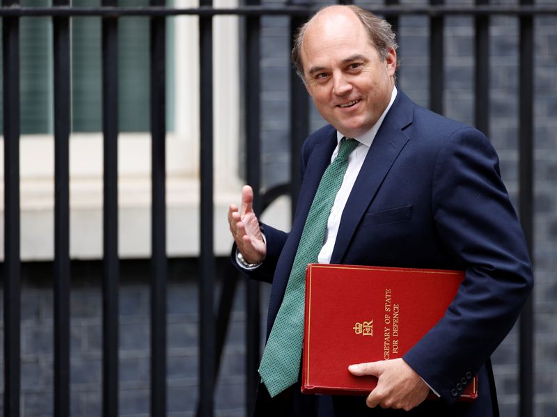 &copy; Reuters. Ben Wallace arrives in Downing Street