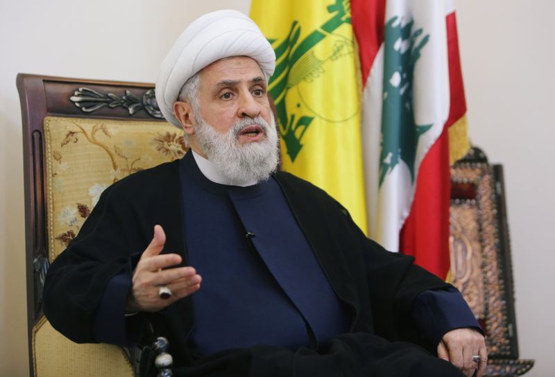 &copy; Reuters. نائب امين عام حزب الله اللبناني يستبعد نشوب حرب مع إسرائيل في الأشهر المقبلة