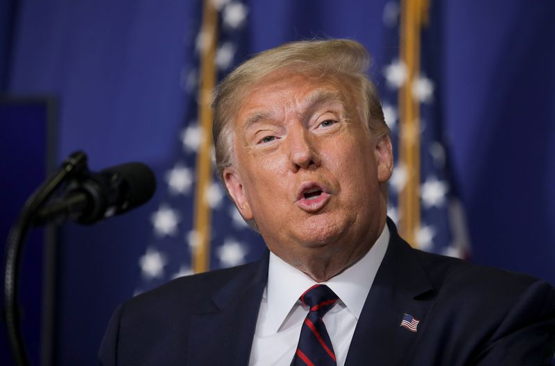 &copy; Reuters. U.S. President Trump visits Fujifilm Diosynth Biotechnologies&apos; Innovation Center in Morrrisville, North Carolina