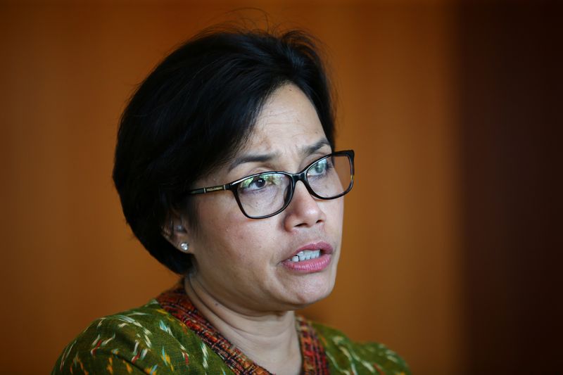 &copy; Reuters. Indonesian Finance Minister Sri Mulyani Indrawati during an interview with Reuters ahead of the G20 summit in Hamburg