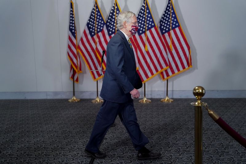 &copy; Reuters. Senate Majority Leader McConnell arrives to a luncheon on Capitol Hill in Washington