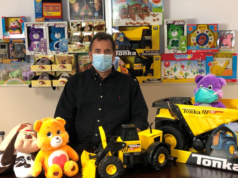 &copy; Reuters. Basic Fun CEO Jay Foreman poses with the company&apos;s toys