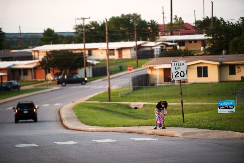 &copy; Reuters. The Pershing Park Fort Hood Family Housing subdivision is seen in Fort Hood