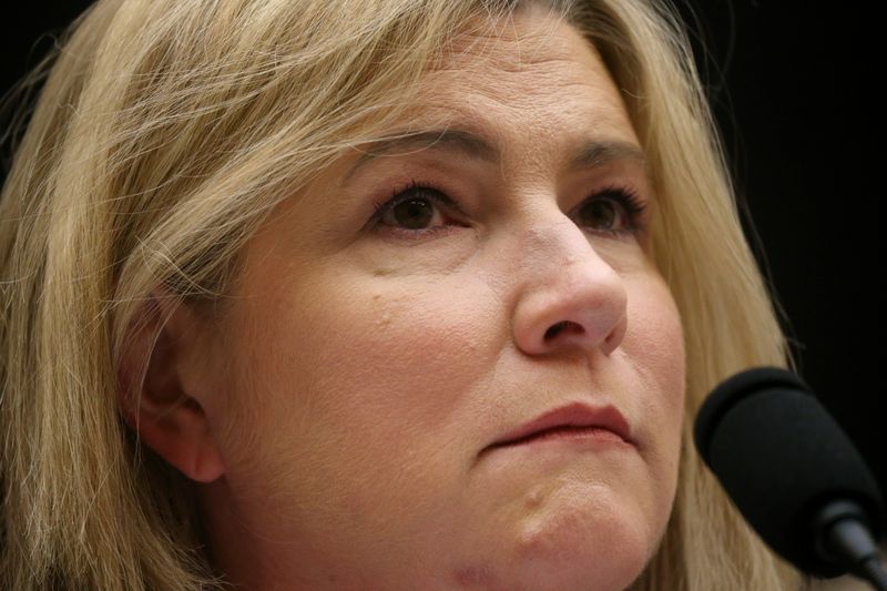 &copy; Reuters. Mayor Nan Whaley of Dayton, Ohio listens during a House Judiciary Committee hearing on &quot;Protecting America from Assault Weapons&quot; at the Capitol in Washington