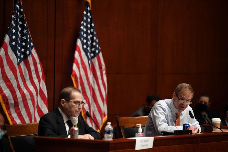 © Reuters. Attorney General Barr Testifies Before House Judiciary Committee, in Washington