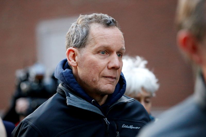 &copy; Reuters. FILE PHOTO: Lieber leaves federal court after being charged in Boston