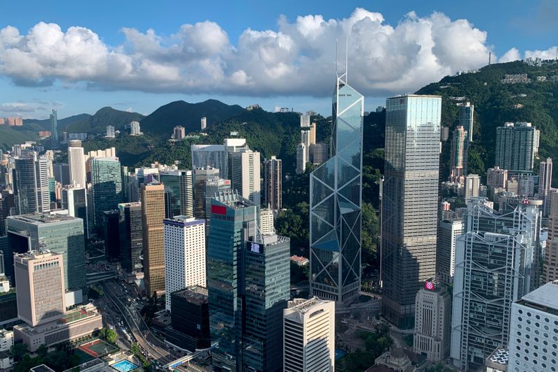 &copy; Reuters. FILE PHOTO: A general view of the financial Central district in Hong Kong